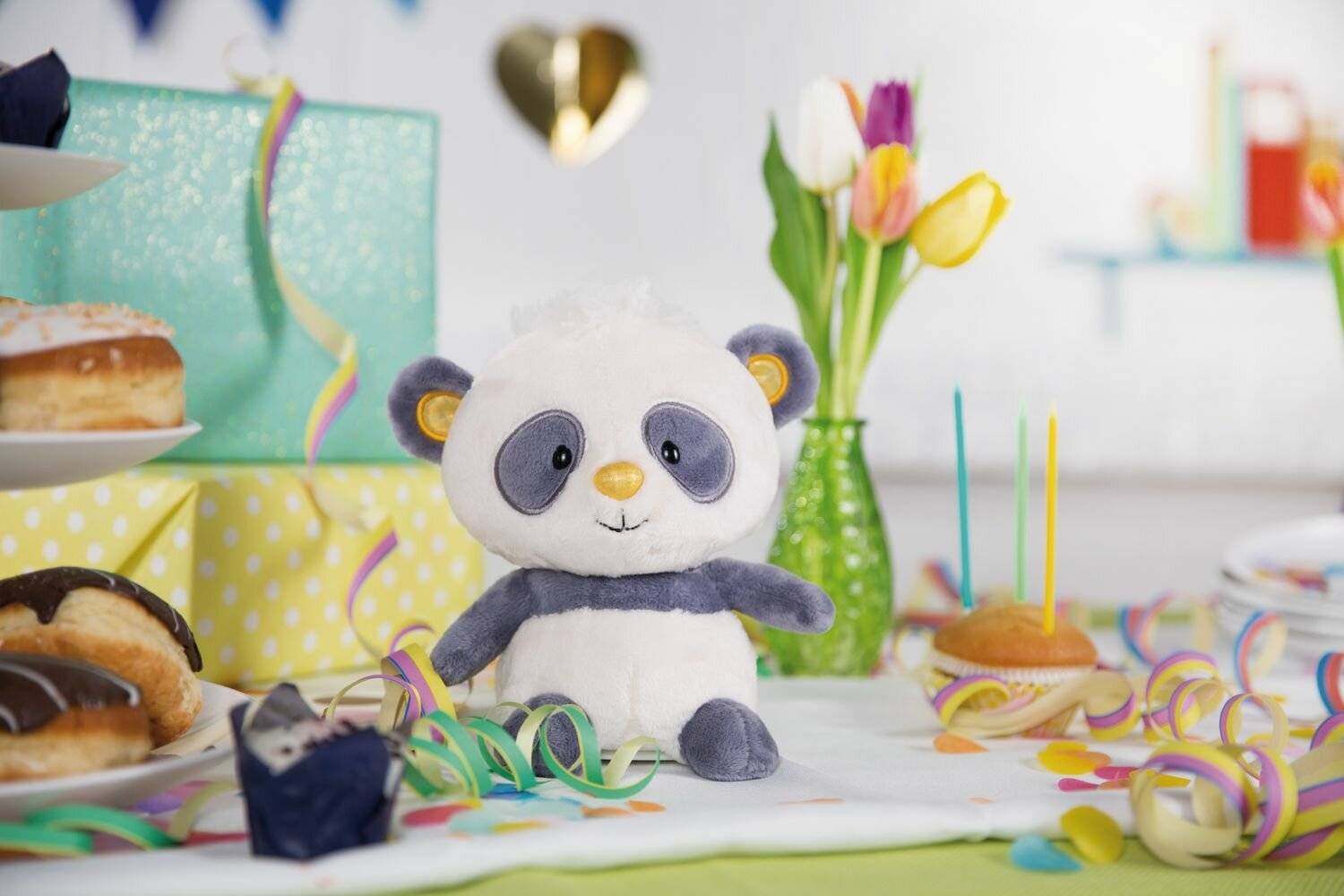 Nici 48417 - Singing Panda Plüschfigur 20 cm mit Sing- & Tanzfunktion