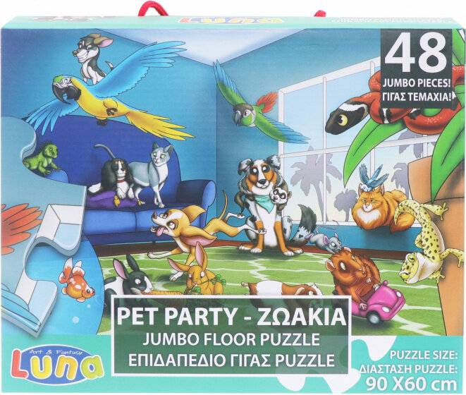 jigsaw Pet Party junior Karton 48 Stück