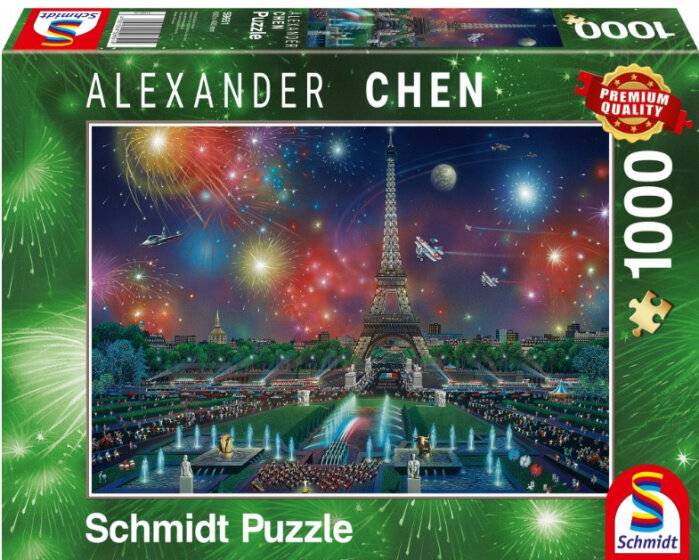 eiffelturm Karton Puzzle 37 cm 1000 Teile
