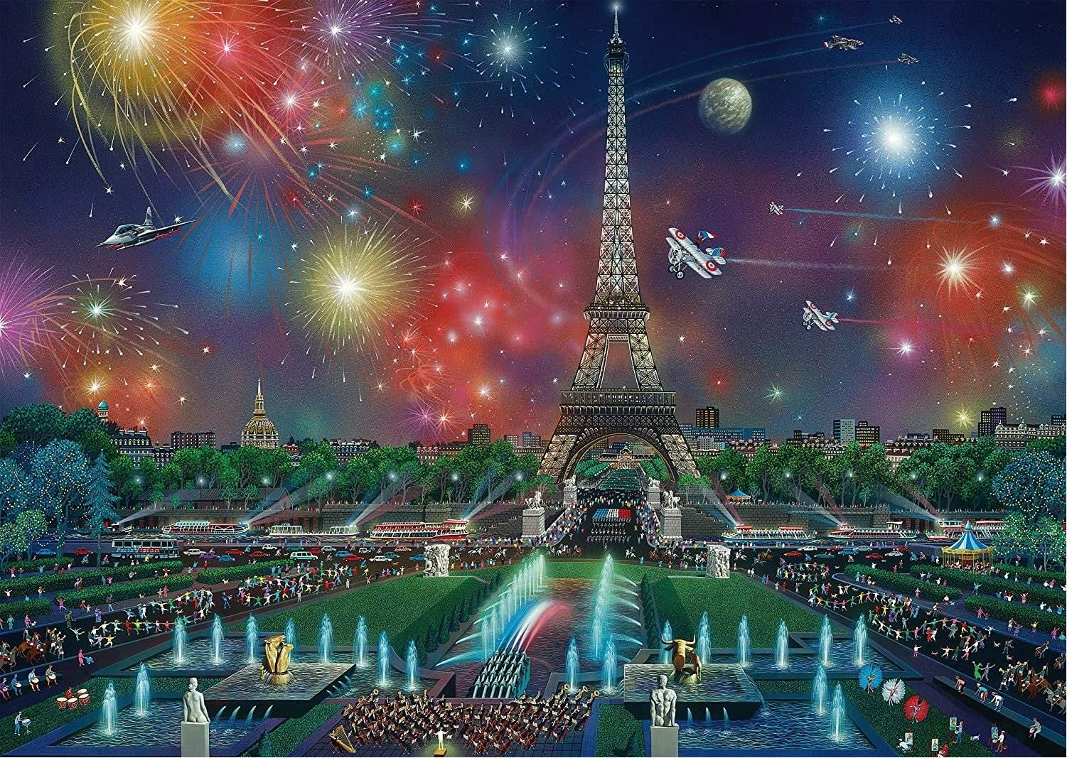 eiffelturm Karton Puzzle 37 cm 1000 Teile