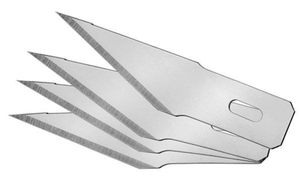 skalpellklingen AC-E30403 Edelstahl/Titansilber 5 Stück