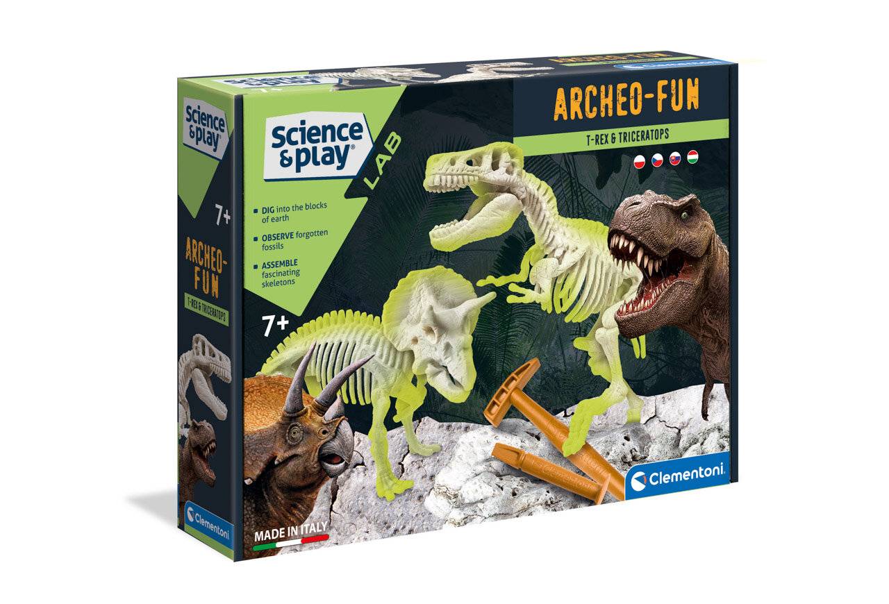 Ausgrabungen - T-Rex + Triceraptos