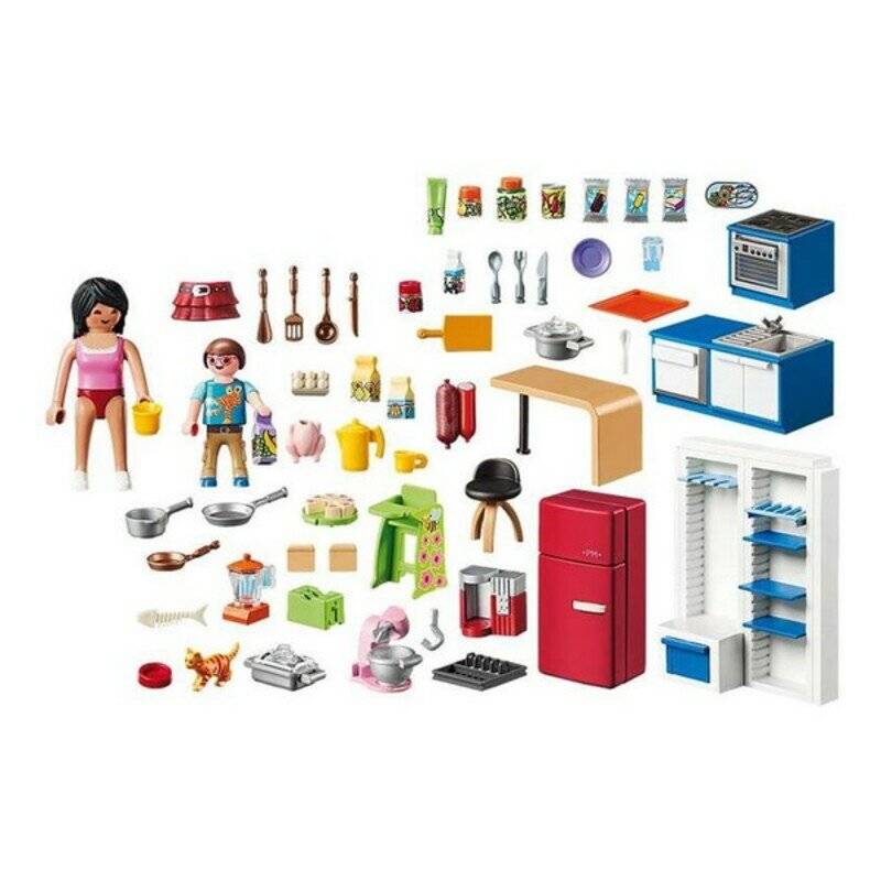 PLAYMOBIL 70206 Dollhouse FamilienkÃ ¼ che, Konstruktionsspielzeug