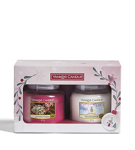 Yankee Candle Geschenkset Glas 2tlg/Weihnachtsgeschenkset 2022 2x 411g