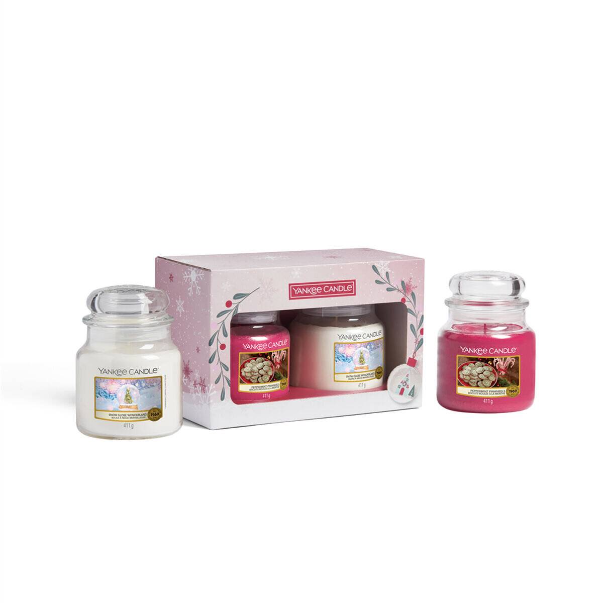 Yankee Candle Geschenkset Glas 2tlg/Weihnachtsgeschenkset 2022 2x 411g