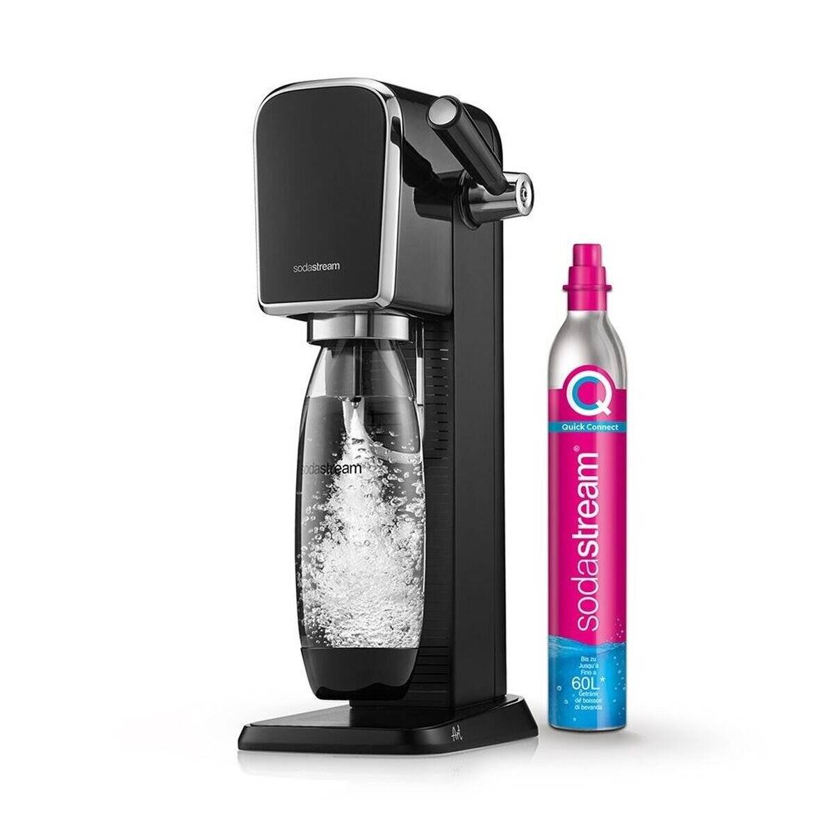 SodaStream Soda Maker ART black Schwarz QC incl 1L PET bottle (1013511411)