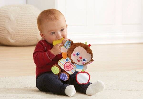 Vtech 80-513404 Babyäffchen Babyspielzeug, Mehrfarbig