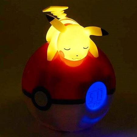 Pokemon Pikachu Pokeball Lampe Wecker