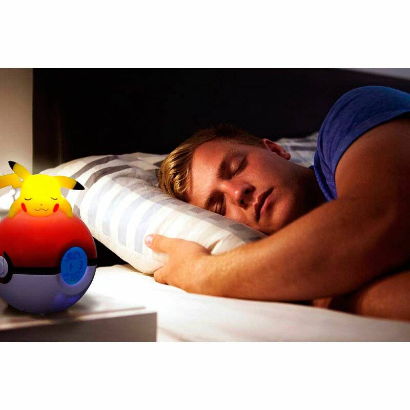 Pokemon Pikachu Pokeball Lampe Wecker