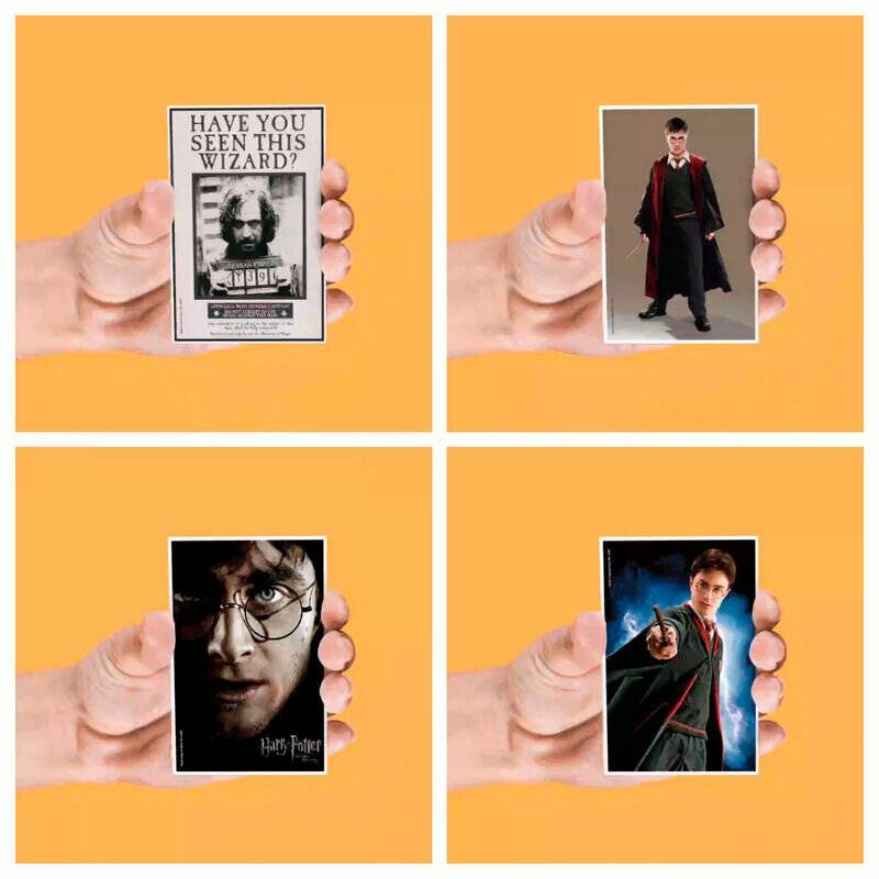 Harry Potter Satz von 4 sortierten Lentikularmagneten