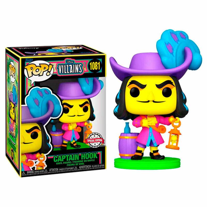 POP-Figur Disney Villains Hook Black Light Exklusiv