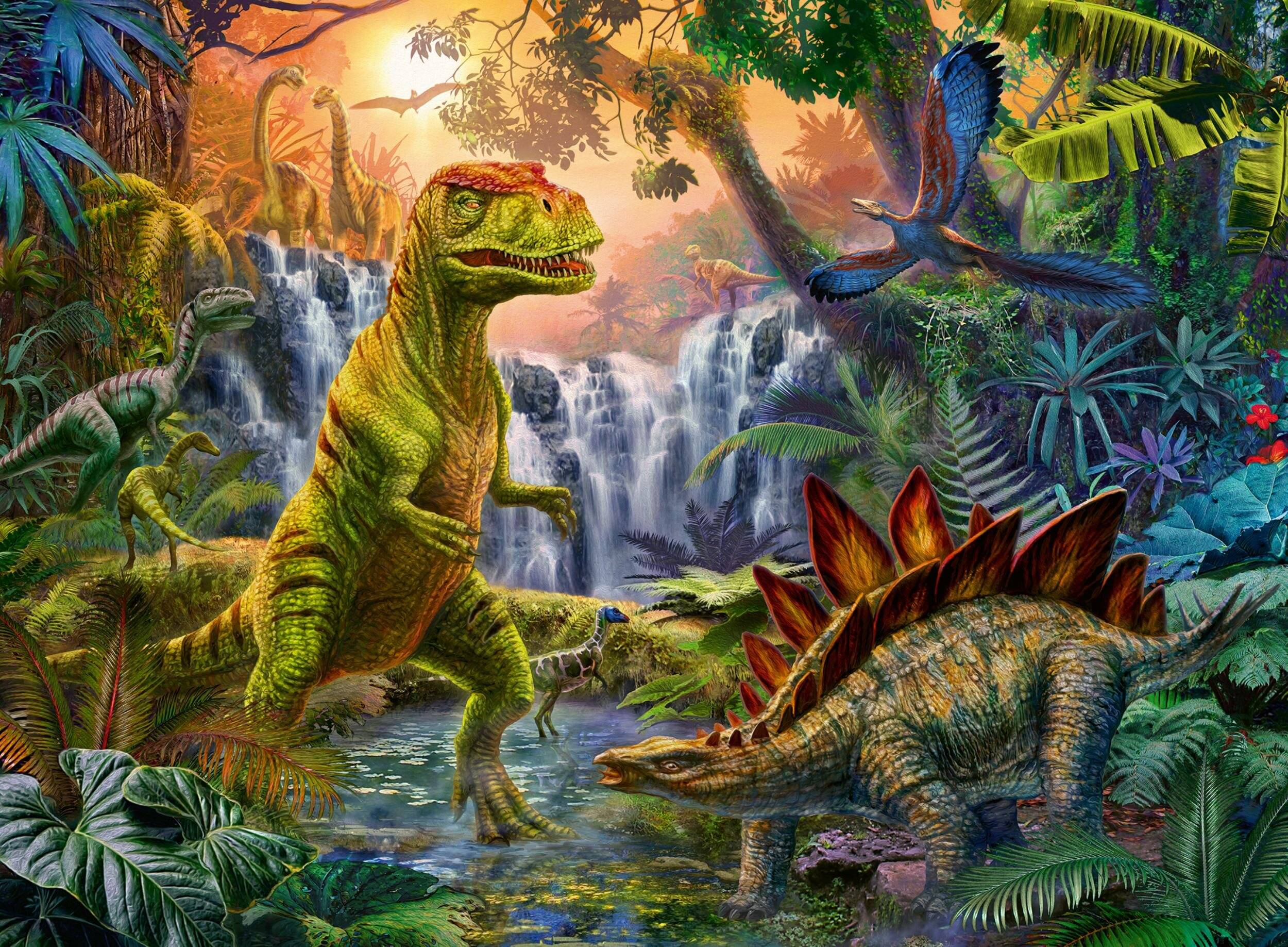 Dinosaurier-Oase-Puzzle XLL 100 Stück