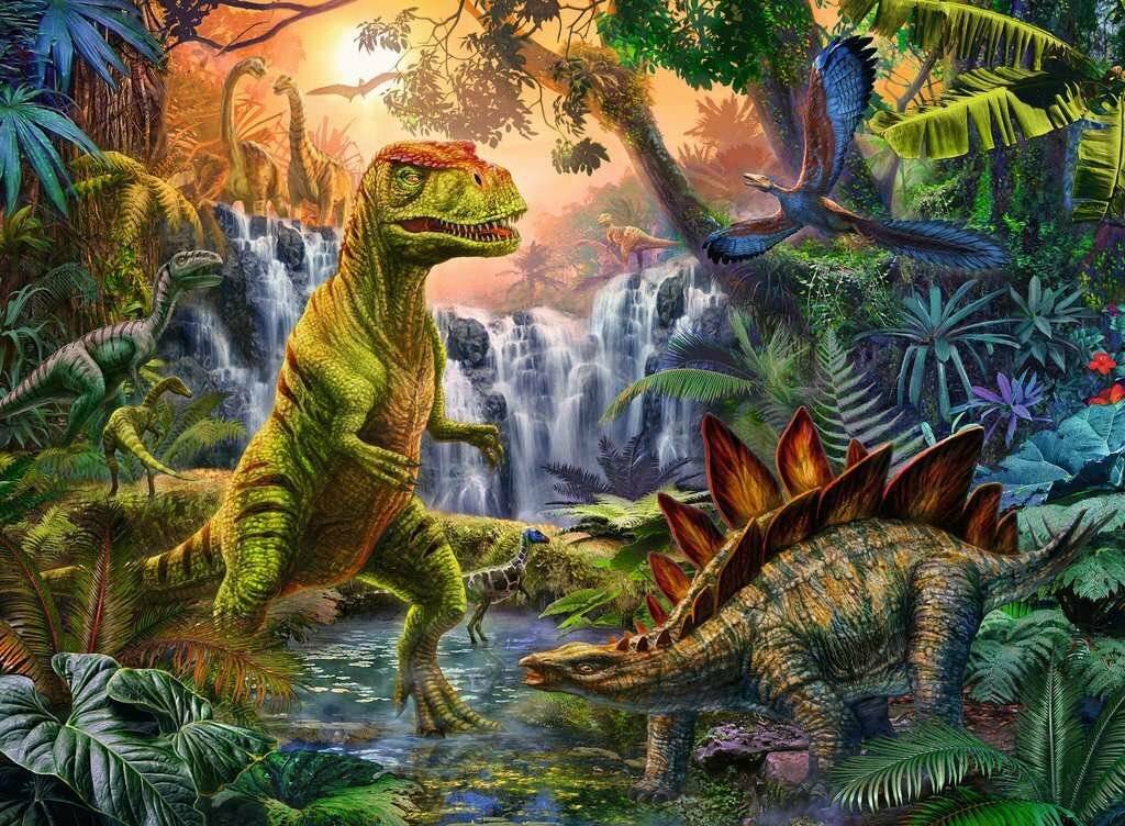 Dinosaurier-Oase-Puzzle XLL 100 Stück