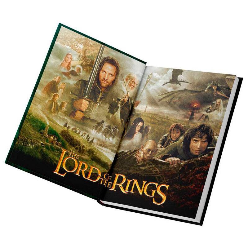 Herr der Ringe Notizbuch mit Leuchtfunktion One Ring To Rule Them All