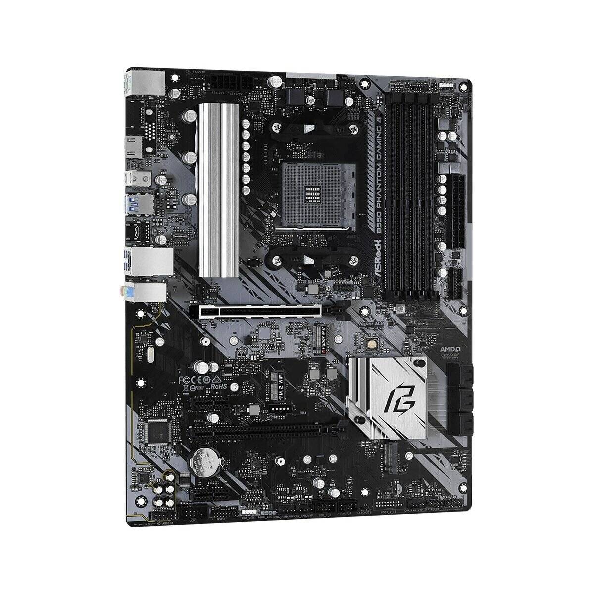ASRock B550 Phantom Gaming 4 Motherboard ATX (90-MXBCY0-A0UAYZ) (90MXBCY0A0UAYZ)