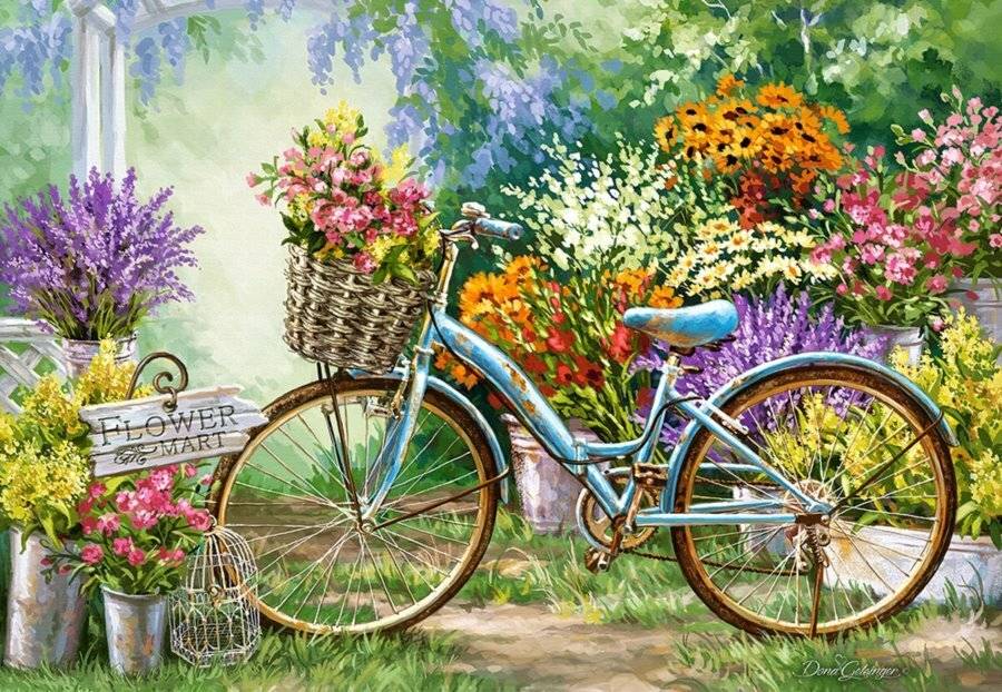 Jigsaw The Flower Mart Puzzles 1000 Teile