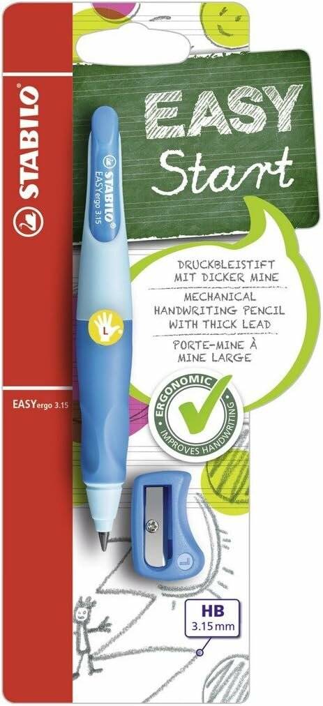 Druckbleistift Easy Ergo 3,15mm L hellblau-blau Linkshänder Stabilo