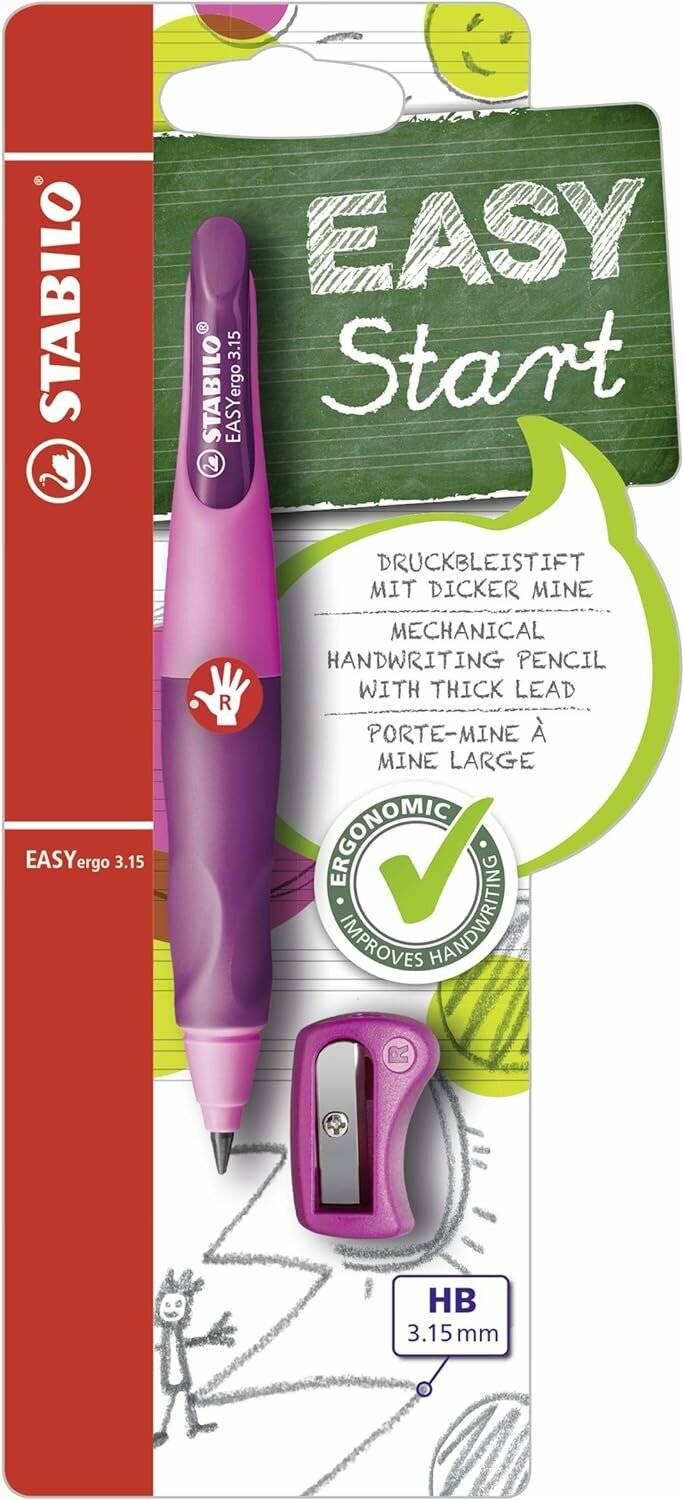 Druckbleistift Easy Ergo 3,15mm R hellpink-pink Rechtshänder Stabilo