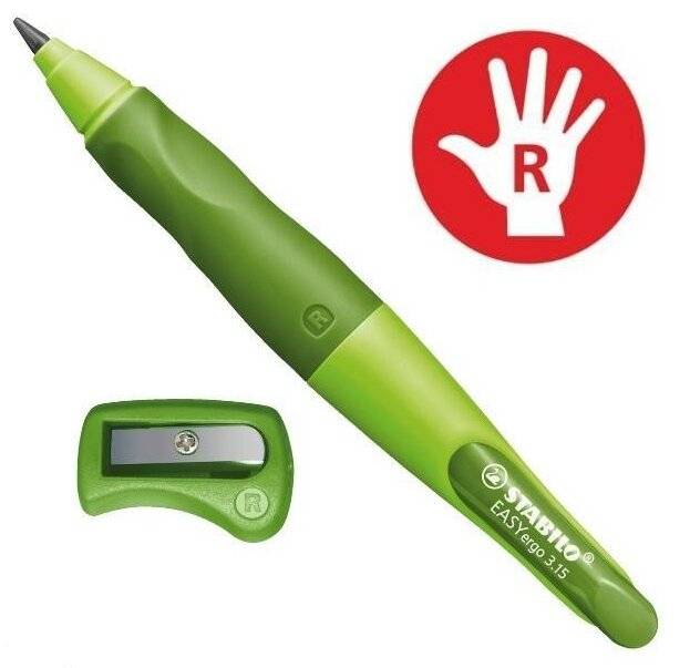 Druckbleistift Easy Ergo 3,15mm R hellgrün-dunkel- grün Rechtshänder Stabilo