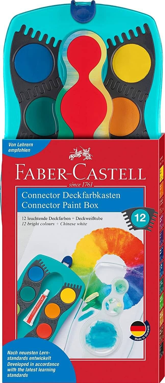 Farbkasten 12er Connector türkis Faber-Castell 125003