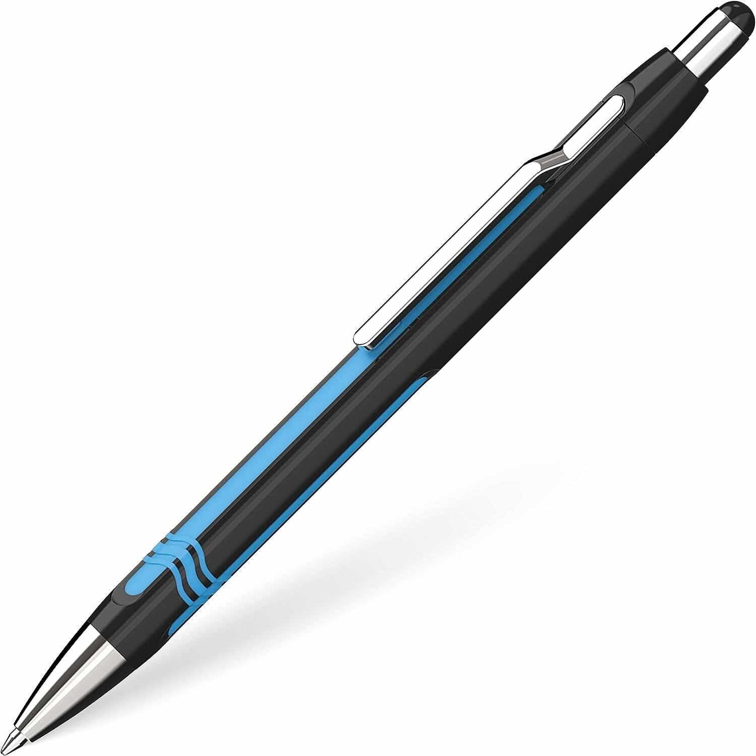 SCHNEIDER Kugelschreiber Schneider Epsilon 1386 - schwarz/türkises Gehäuse Mine XB blau