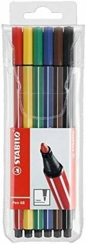 Fasermaler Stabilo-Pen 68 6Er Etui