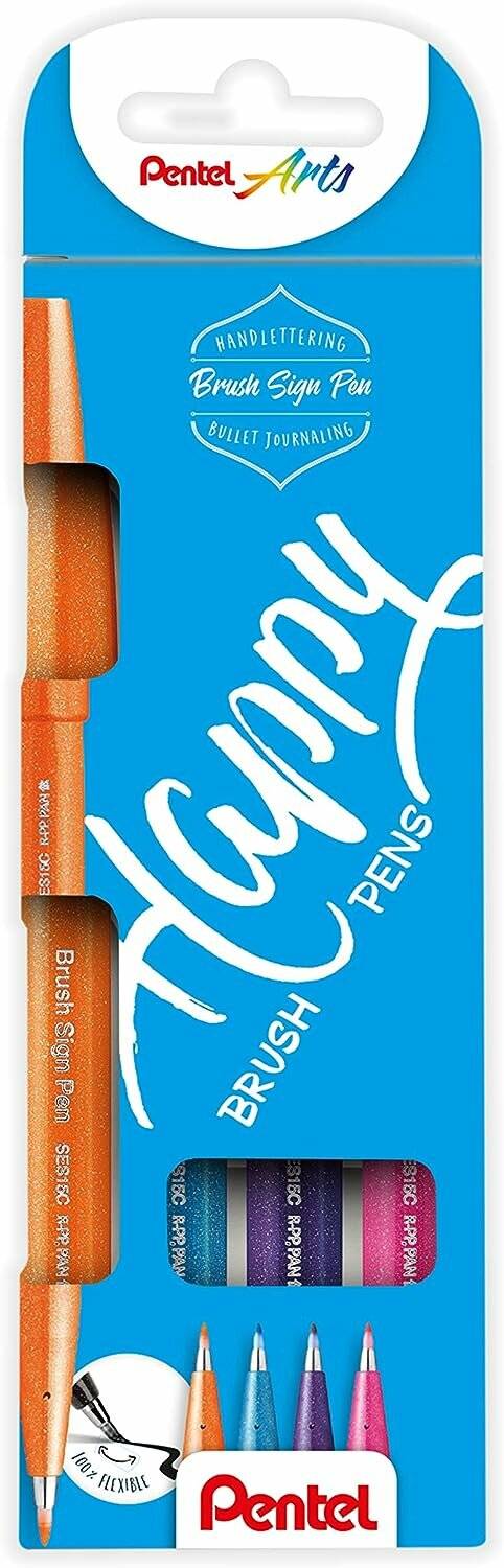 Fasermaler-Pinselmaler Sign Pen Brush 4er-Set