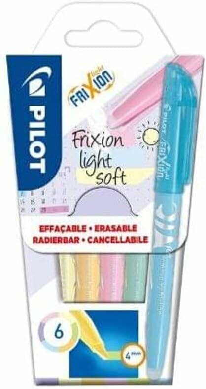 Textmarker Frixion Light soft 6er Set Pastelltöne
