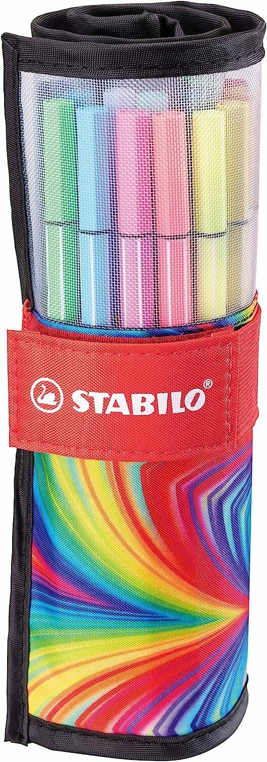 Stabilo-Pen 68 Rollerset 25er Arty Edition Klett-und Reissverschluss