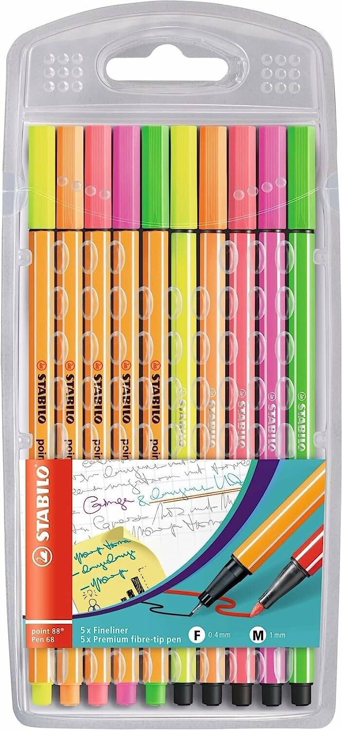 Stabilo-Point 88 Pen 68 neon Mixetui 10er