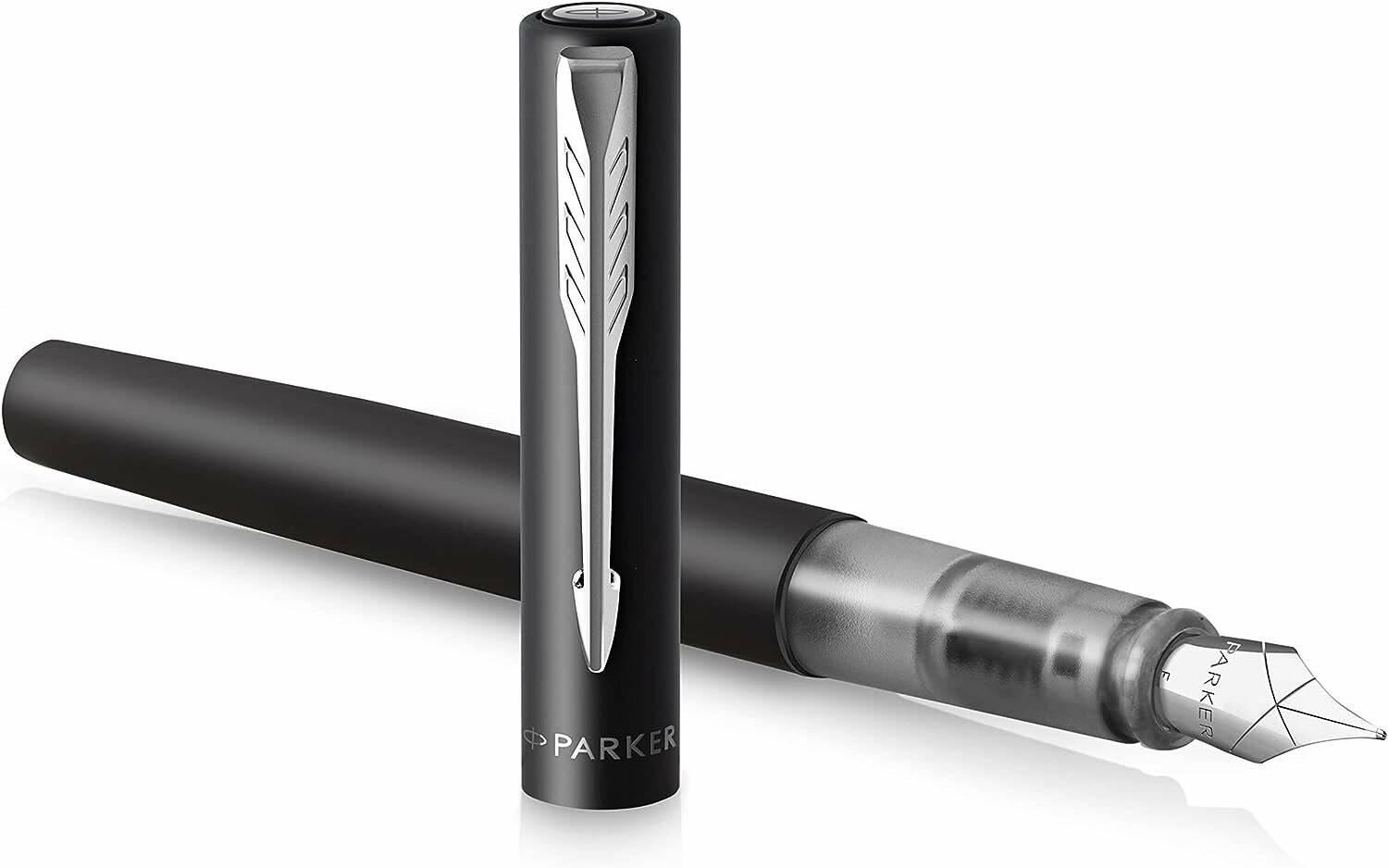 Füller Parker Vector XL Metallic black M-Feder Gehäuse teilw.transparent