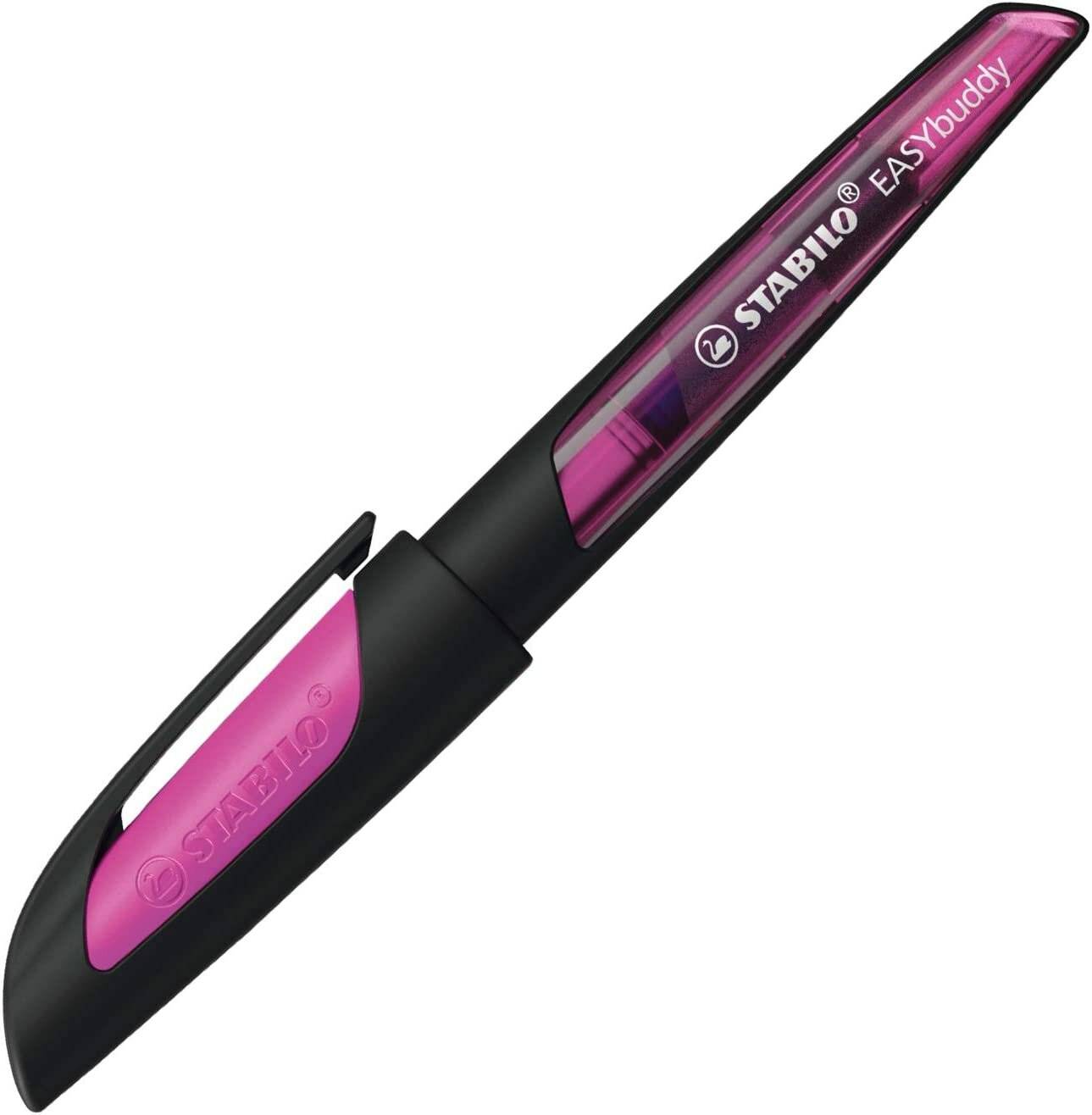 Füller Easy Buddy M-Feder schwarz-magenta Stabilo Soft-Griffzone