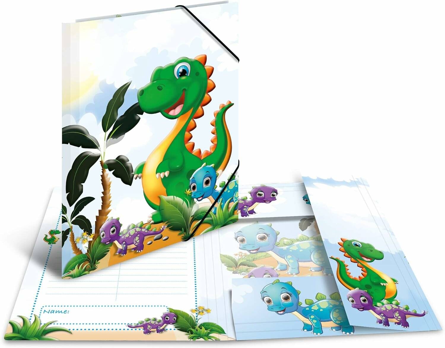 Herma Sammelmappe Dinos Motiv