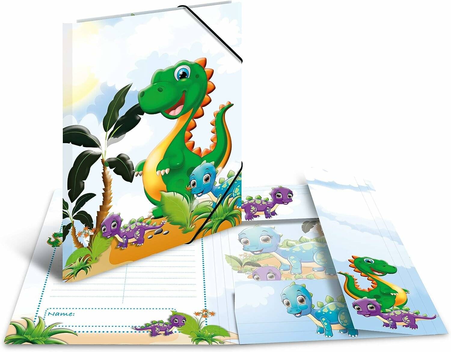 Herma Zeichenmappe Dinos Motiv