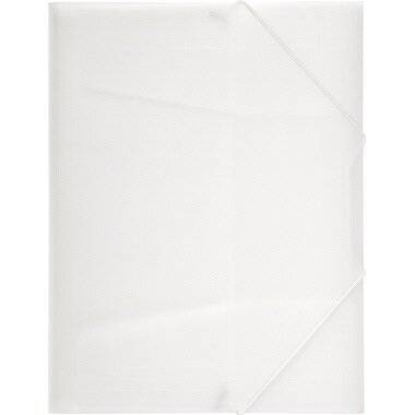 Gummizugmappe A4 Lucy Basic PP transparent mit Eckspanngummi und 3 Einschlagklappen