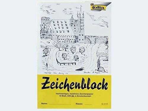 Zeichenblock A3 10 Blatt mit Leinenecken 120gramm