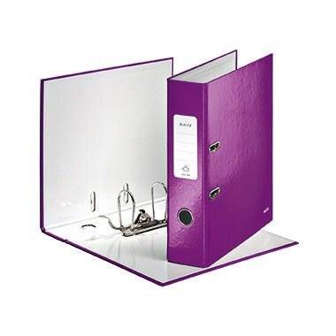 Ordner A4 breit Wow violett metallic Leitz
