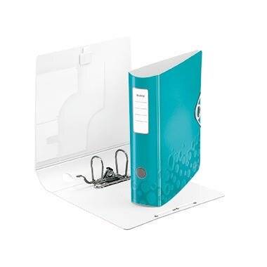 Ordner A4 breit Wow eisblau metallic Leitz
