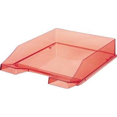 Briefkorb rot Kunststoff Transparent