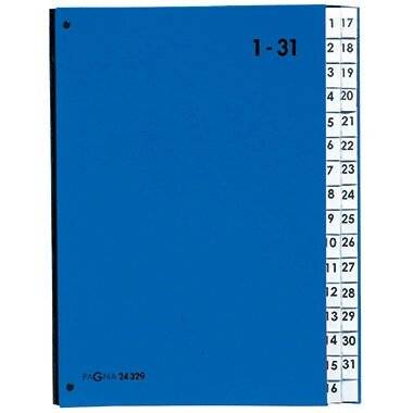 Pagna PAGNA Pultordner Color 32 Fä cher 1-31 blau
