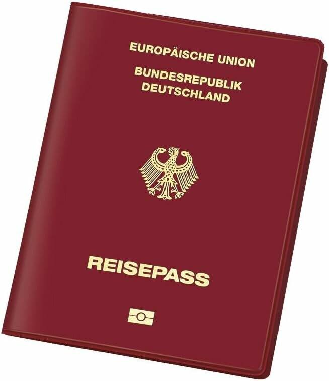 Ausweishülle Reisepass 100x135mm weinrot gegen Datendiebstahl