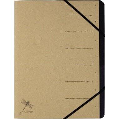 Pagna Ordnungsmappe Pur 40060-11 7Fä cher natur