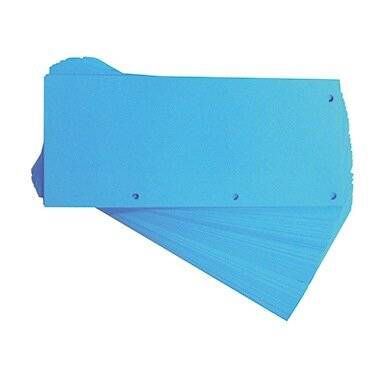 Trennstreifen Duo 60er-Pc 10,5x24cm blau Elba längs und quer gelocht