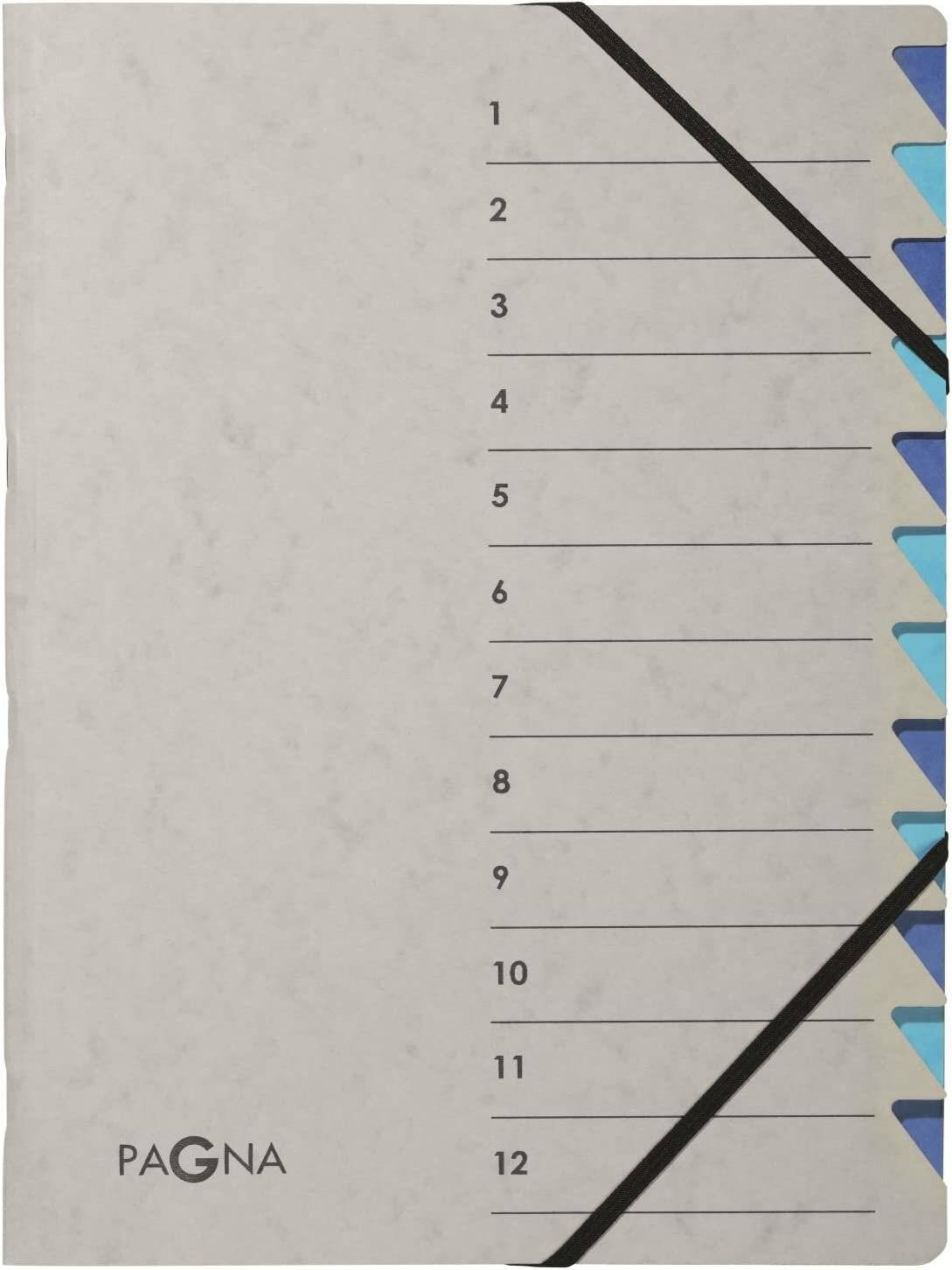 Pagna Ordnungsmappe Easy Grey 12 Fä cher grau 44312-02