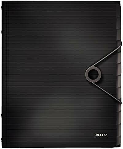 Leitz 4570-10-95 PP 12 Fä cher Ordnungsmappe Solid A4 schwarz