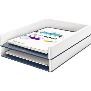 LEITZ Briefkorb Leitz WOW Duo Color 5361 - A4-C4 267 x 49 x 336 mm weiß Polystyrol