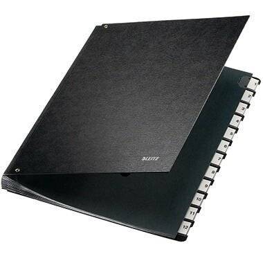 LEITZ Pultordner Leitz 5812 - A4 270 x 345 mm schwarz 1-12 Hartpappe