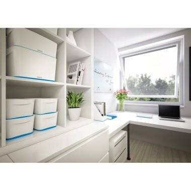 Aufbewahrungsbox My Box 318x128x191mm 5Liter mit Deckel weiss blau