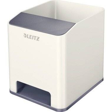 Leitz 5363-10-01 Duo Colour Stiftekö cher WOW Sound weiß /perlweiß