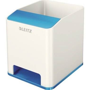 Leitz 5363-10-36 Duo Colour Stiftekö cher WOW Sound weiß /blau met.